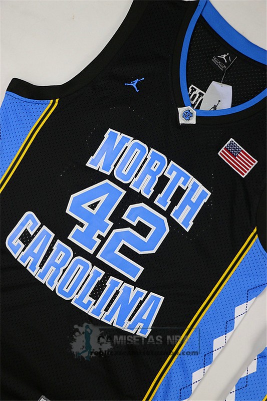 Camiseta NCAA Universidad de Carolina del Norte Stackhouse Negro
